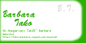 barbara tako business card